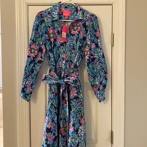 NWT Lilly Pulitzer Mira Stretch Shirtdress